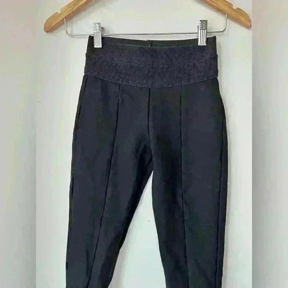 Zara Womens Black High-Waisted Stretchy Office Work  Casual Leggings 26 - Picture 4 of 8